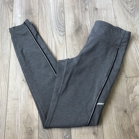 lululemon athletica Pants - EUC Lululemon Speed Up Tight Metallic Gray 8